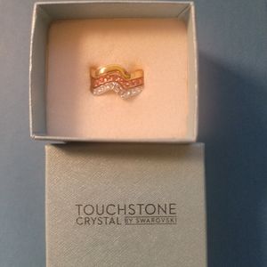 TRI Colorwave Touchstone Crystal by SWAROVSKI Size 7 Rings